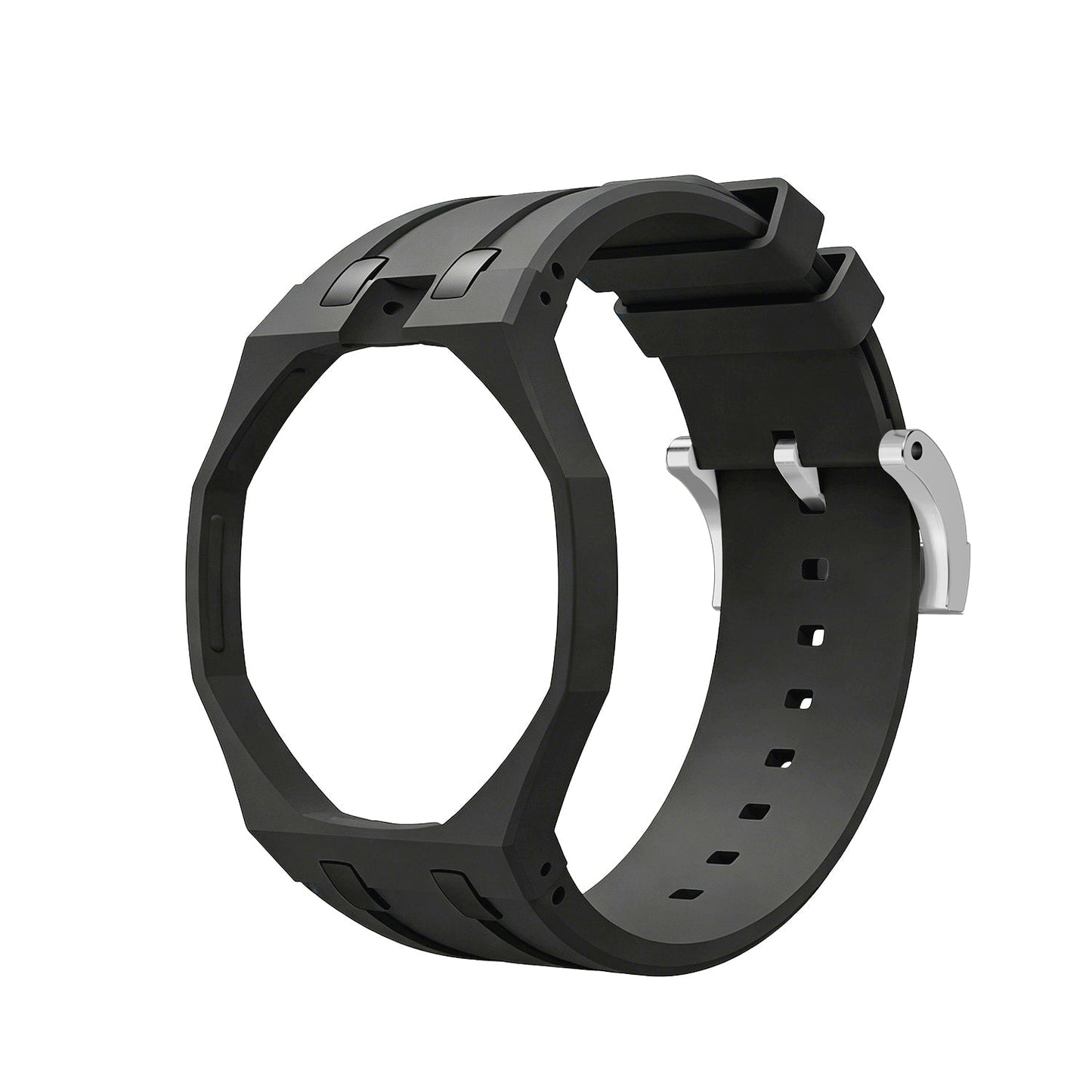 [Riva Jewelry]OAK POP EXKLUSIVES SCHWARZES SILIKONARMBAND