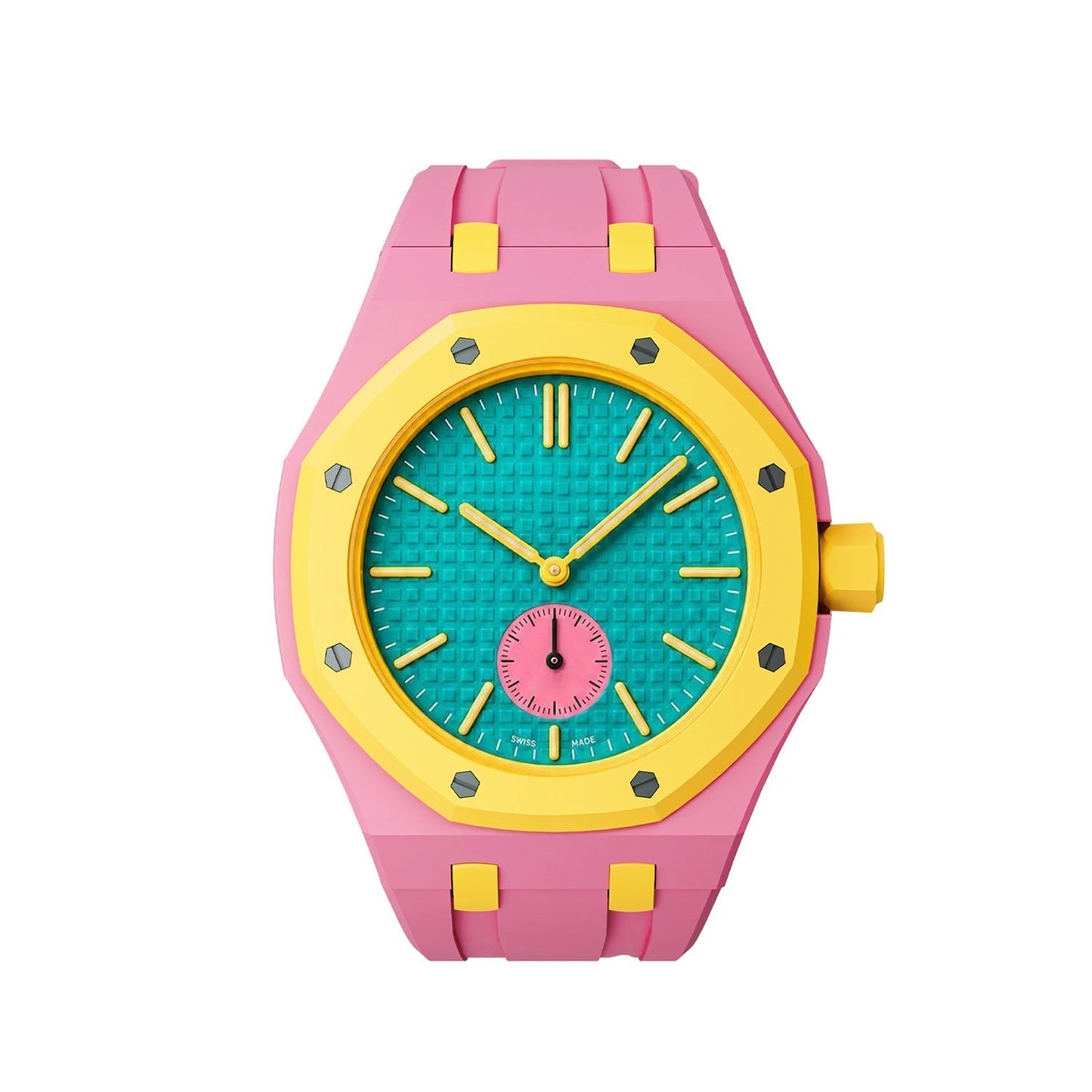 [Riva Jewelry]オークポップ限定ピンク＆イエローシリコンストラップ