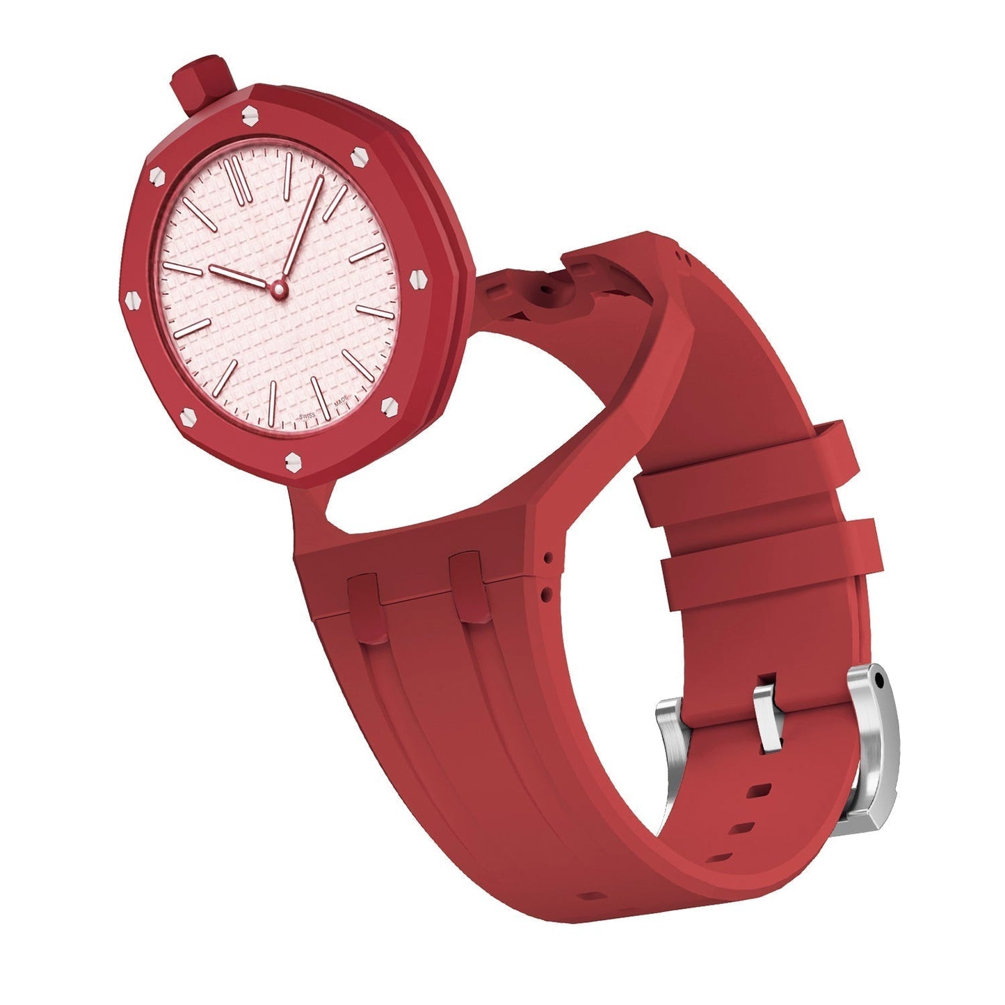 [Riva Jewelry]OAK POP EXKLUSIVES ROTES SILIKONARMBAND