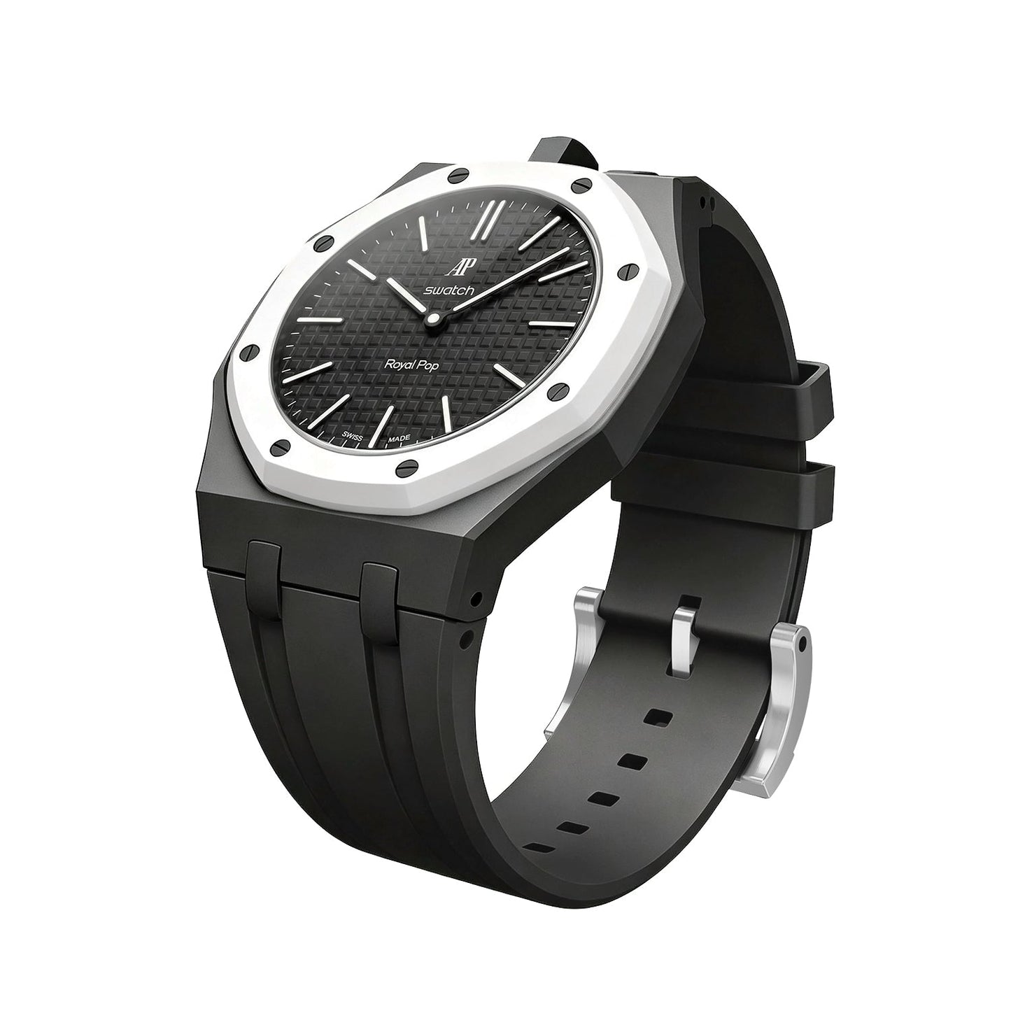 [Riva Jewelry]OAK POP EXCLUSIVE SCHWARZES SILIKONARMBAND