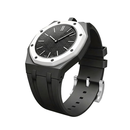[Riva Jewelry]OAK POP EXKLUSIVES SCHWARZES SILIKONARMBAND