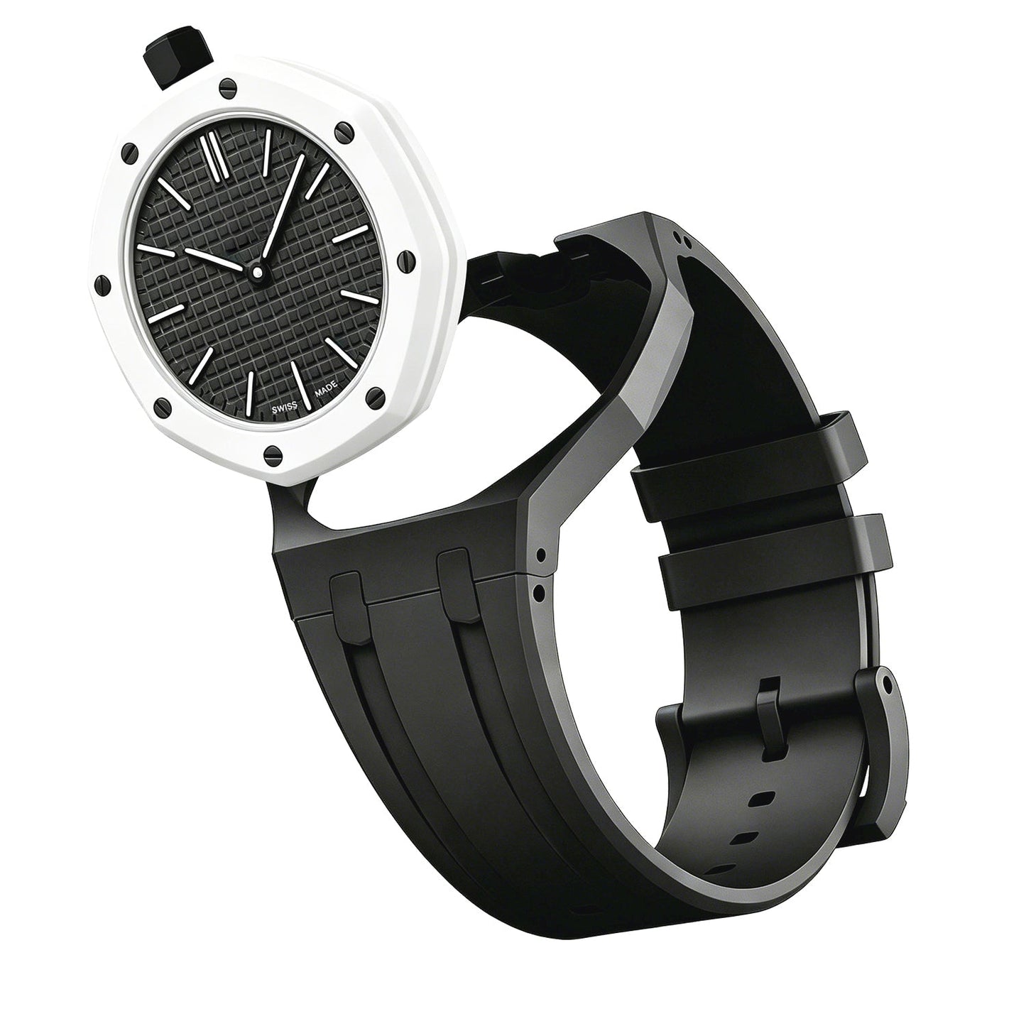 [Riva Jewelry]OAK POP EXKLUSIVES SCHWARZES SILIKONARMBAND