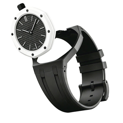 [Riva Jewelry]OAK POP EXKLUSIVES SCHWARZES SILIKONARMBAND