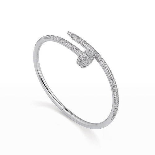 [Riva Jewelry]JUSTE UN CLOU 3.5MM FULL PAVÉ NAIL BANGLE