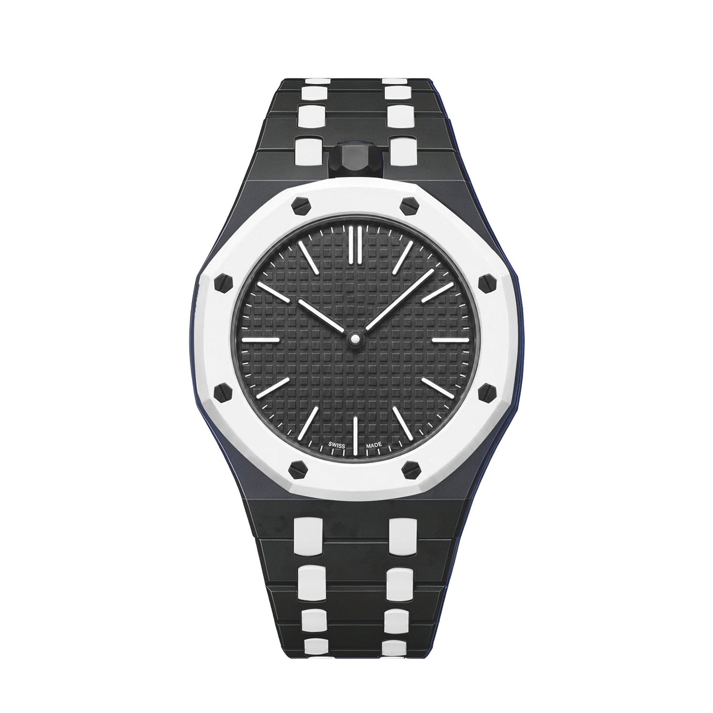 [Riva Schmuck]OAK POP EXKLUSIVES SCHWARZ-WEISSES BIOKERAMIKARMBAND