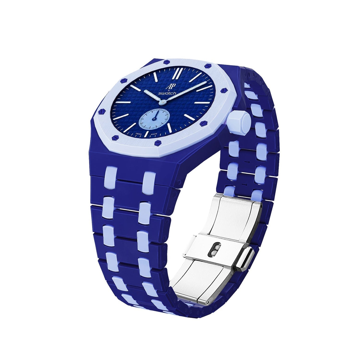 [Riva Schmuck]OAK POP EXKLUSIVES DUNKELBLAUES UND HELLBLAUES BIOCERAMIC ARMBAND
