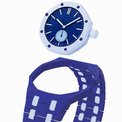 [Riva Schmuck]OAK POP EXKLUSIVES DUNKELBLAUES UND HELLBLAUES BIOCERAMIC ARMBAND