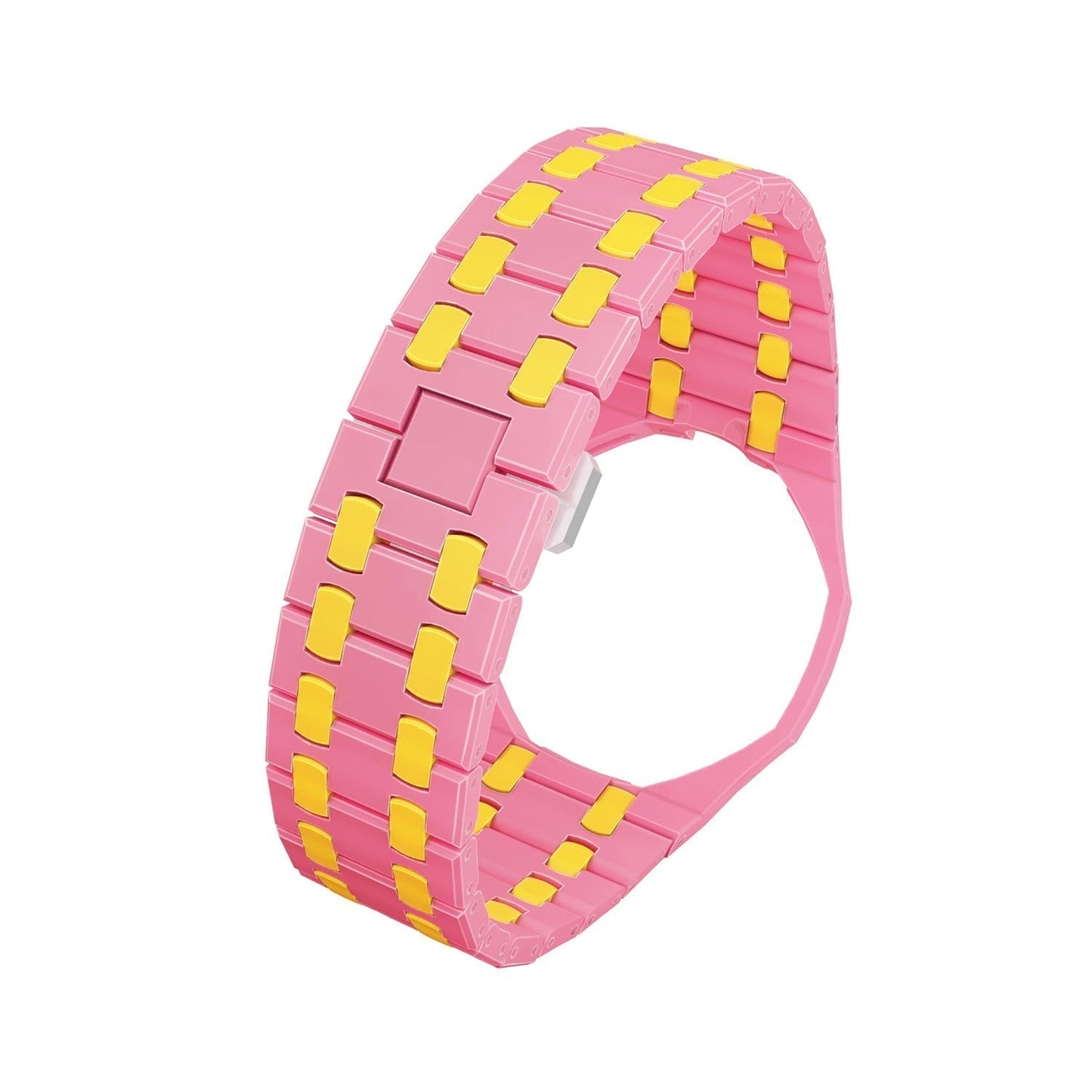 [Riva Jewelry]OAK POP EXKLUSIVES ROSA-GELBES BIOCERAMIC-ARMBAND