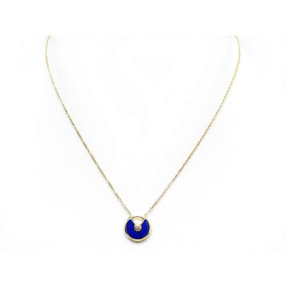 [Riva Jewelry ]AMULETTE ROSE GOLD AGATE NECKLACE