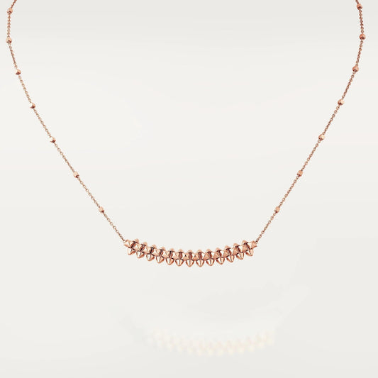 [Riva Jewelry ]CLASH PINK GOLD NECKLACE