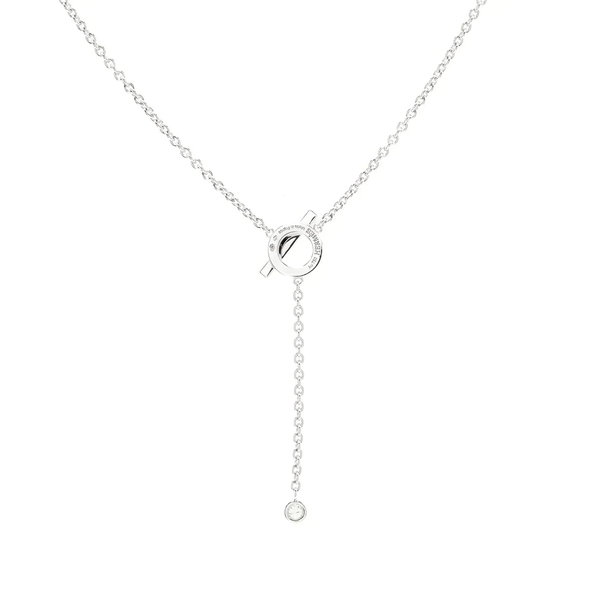 [Riva Jewelry ]FINESSE SILVER DIAMOND NECKLACE
