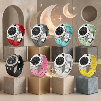 [Riva Jewelry]Royal Oak Pop Exclusive Stahlgehäuse & Silikonarmband mit Wiege