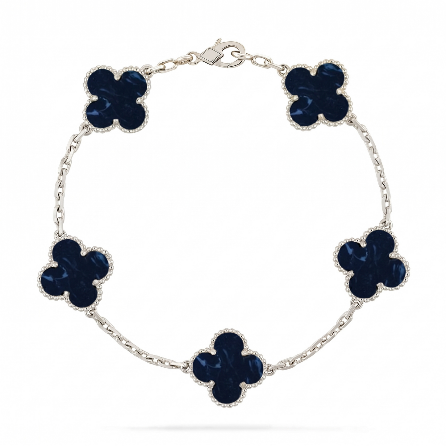 [Riva Jewelry]LUCKY CLOVER 5-MOTIF BRACELET - PIETERSITE-KOLLEKTION