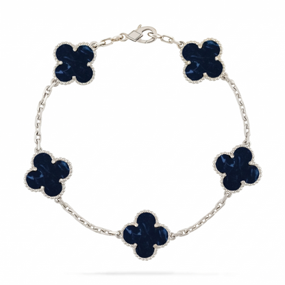 [Riva Jewelry]LUCKY CLOVER 5-MOTIF BRACELET - PIETERSITE-KOLLEKTION