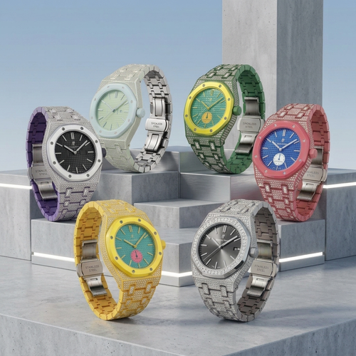 [Riva Jewelry]Royal Oak Pop Exklusiv Bioceramic Gehäuse & Bioceramic Armband Full Diamond