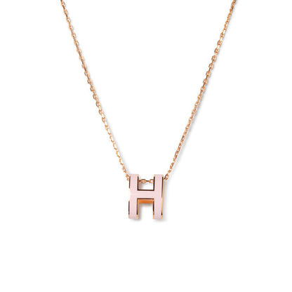 [Riva Jewelry ]POP H PEDANT PINK GOLD