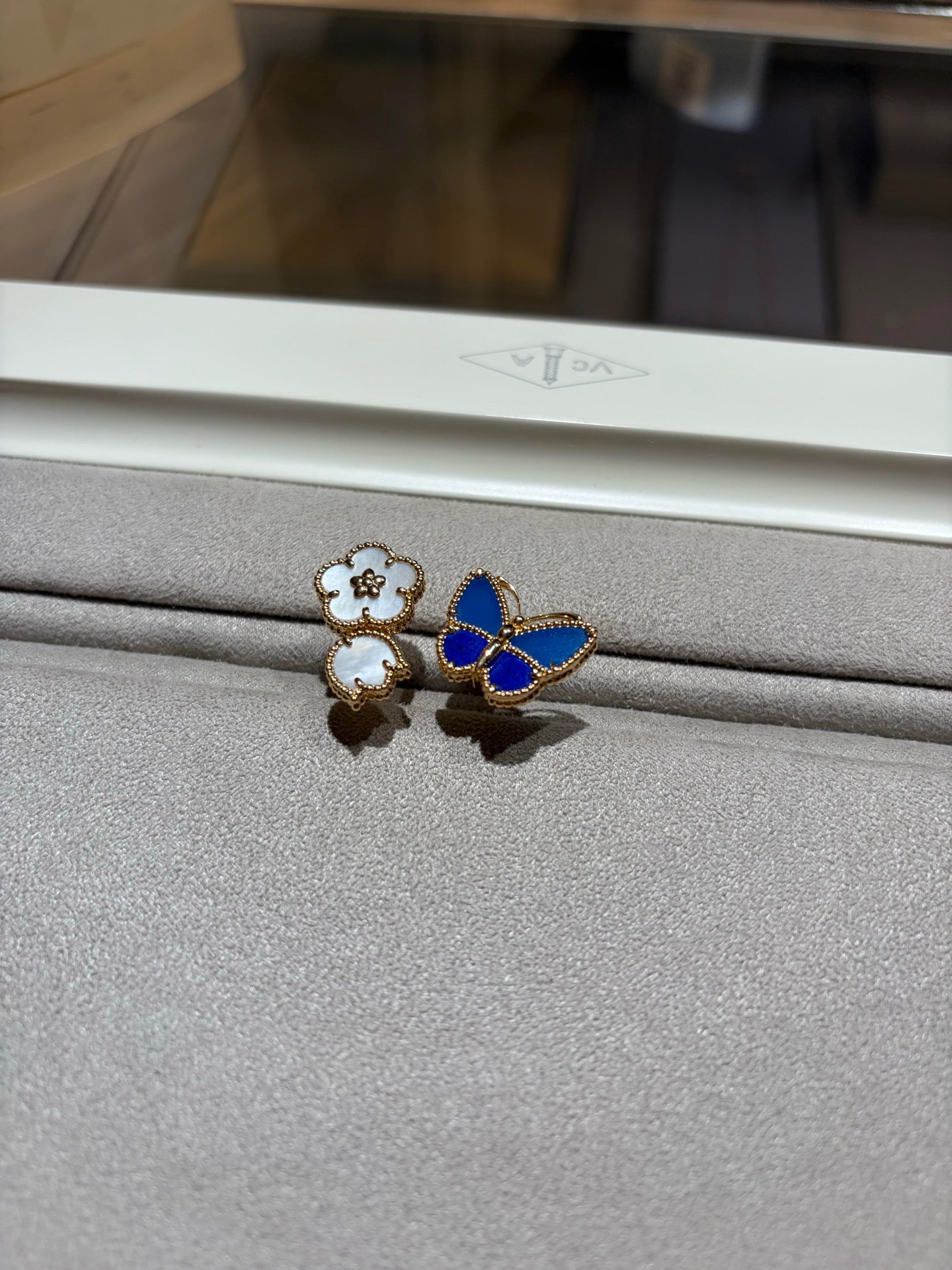[Riva Jewelry]FEDER-SCHMETTERLING OFFENER RING