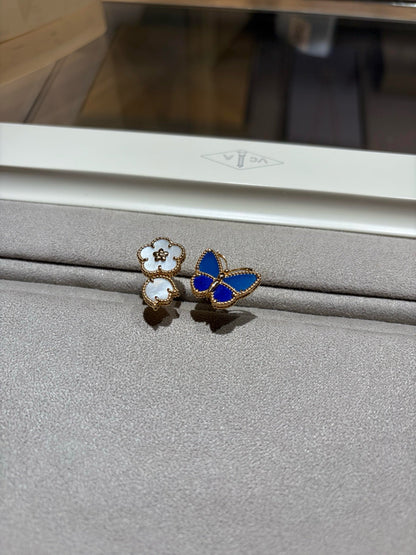 [Riva Jewelry]FEDER-SCHMETTERLING OFFENER RING