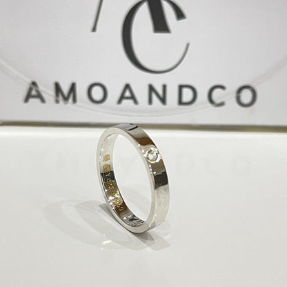 [Riva Jewelry ]LOVE RING 4MM 1 DIAMOND