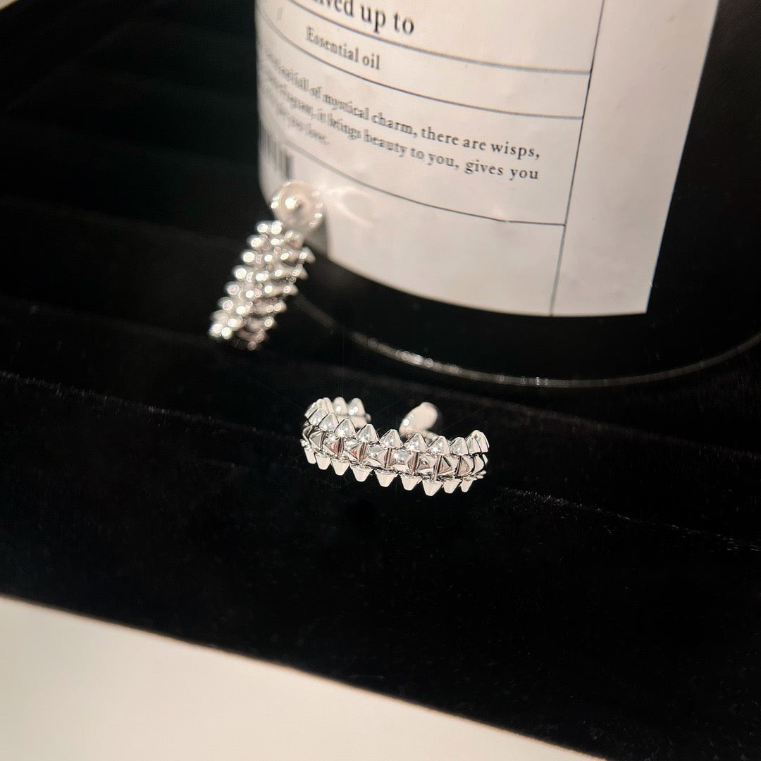 [Riva Jewelry ]CLASH SMALL HOOP EARRINGS