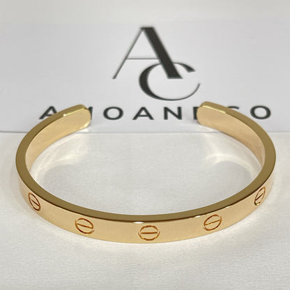 [Riva Jewelry ]LOVE BRACELET 6.1MM OPEN CUFF