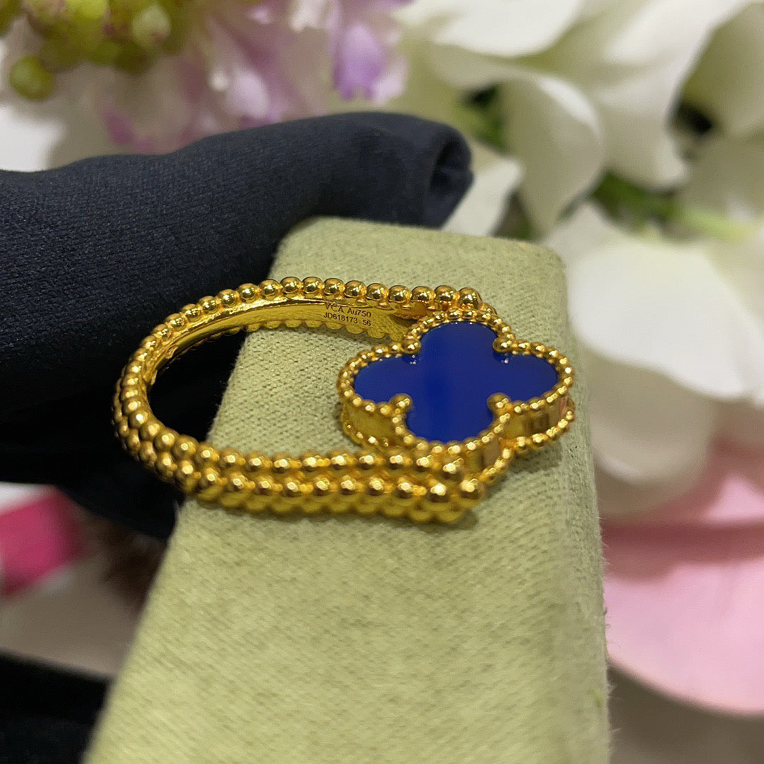[Riva Schmuck]Glücksklee Gold Wendering