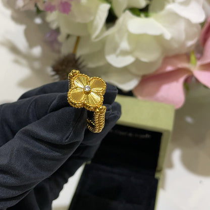 [Riva Schmuck]Glücksklee Gold Wendering