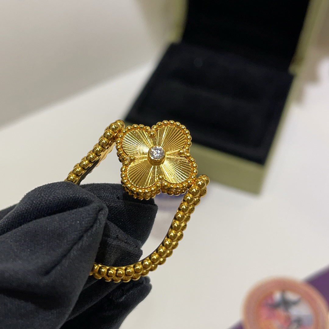 [Riva Schmuck]Glücksklee Gold Wendering