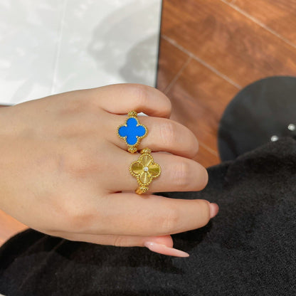 [Riva Schmuck]Glücksklee Gold Wendering