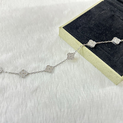 [Riva Jewelry ]CLOVER 6 MOTIF DIAMOND BRACELET