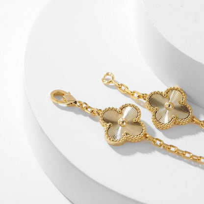 [Riva Jewelry ]CLOVER 10 MOTIFS LASER NECKLACE