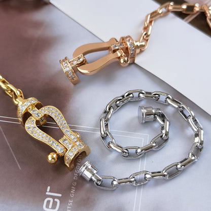 [Riva Schmuck]ARMBAND "FORCE LARGE HORSESHOE CLASP" AUS METALL