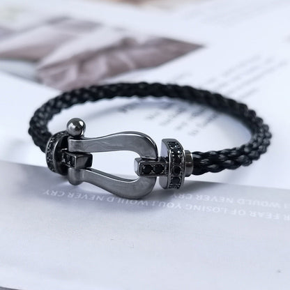 [Riva Jewelry]フォースラージシリーズ ブラックサムライブレスレット