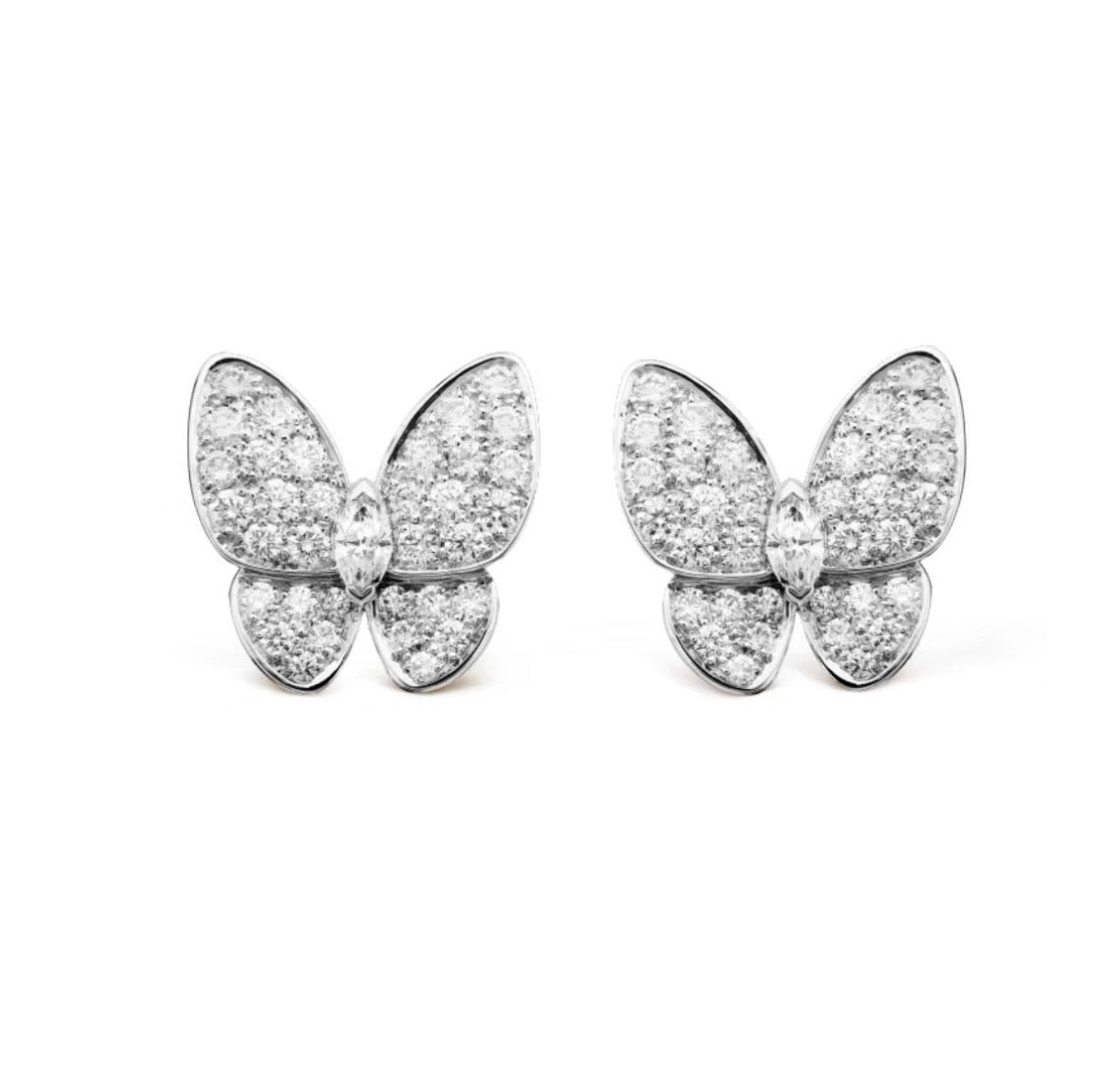 [Riva Jewelry ]BUTTERFLY ALL DIAMOND EARRINGS
