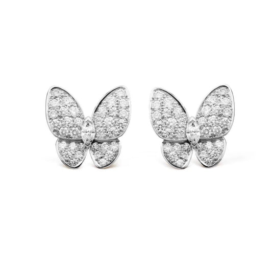 [Riva Jewelry ]BUTTERFLY ALL DIAMOND EARRINGS