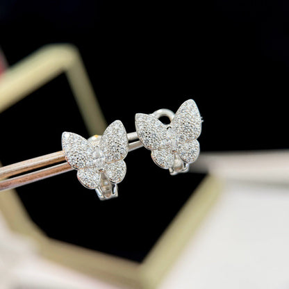 [Riva Jewelry ]BUTTERFLY ALL DIAMOND EARRINGS