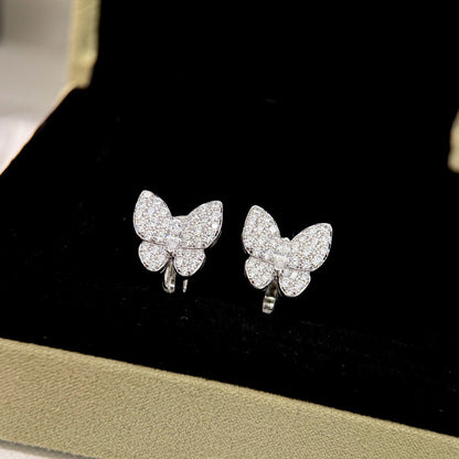 [Riva Jewelry ]BUTTERFLY ALL DIAMOND EARRINGS