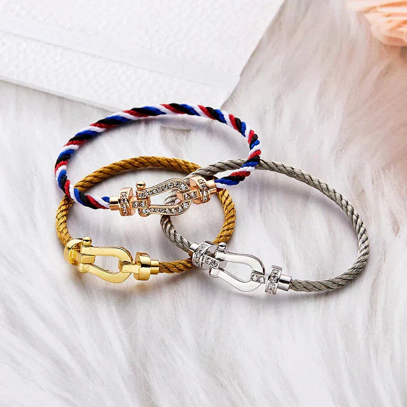 [Riva Jewelry]ARMBAND FORCE GROSSES HUFEISEN - GOLD
