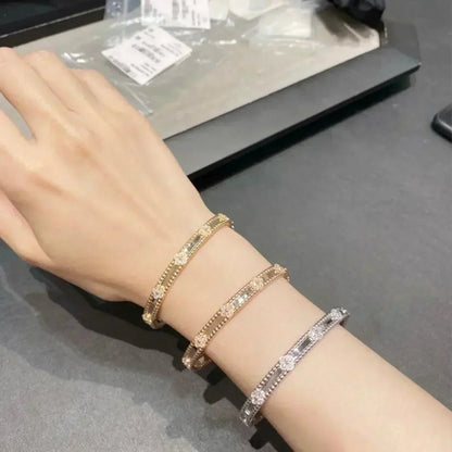 [Riva Jewelry ]CLOVER BRACELET 4MM DIAMONDS