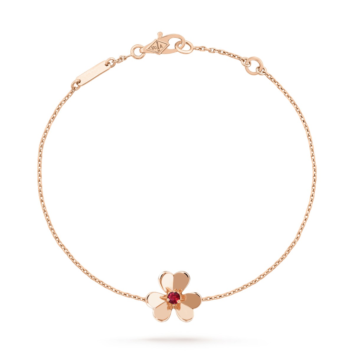 [Riva Jewelry ]FRIVOLE GOLD FLOWER PINK MALACHITE BRACELET