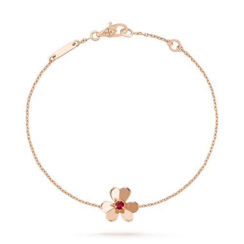 [Riva Jewelry ]FRIVOLE GOLD FLOWER PINK MALACHITE BRACELET