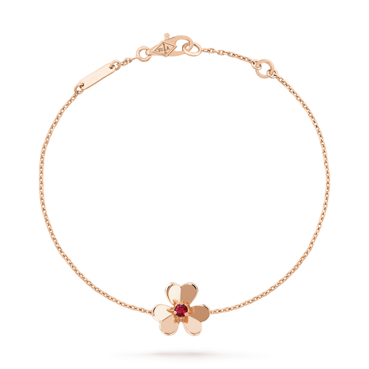 [Riva Jewelry ]FRIVOLE GOLD FLOWER PINK MALACHITE BRACELET