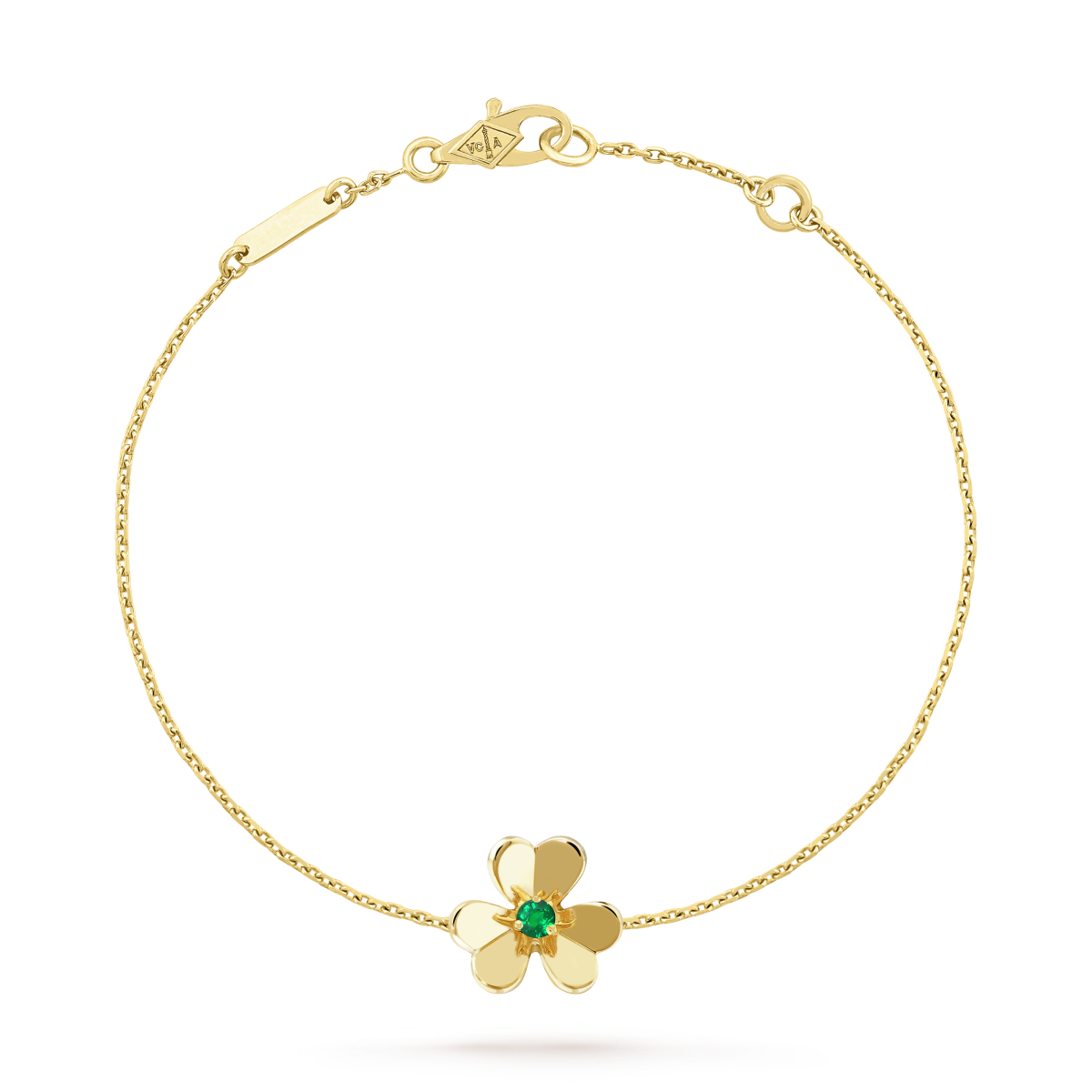 [Riva Jewelry ]FRIVOLE GOLD FLOWER PINK MALACHITE BRACELET