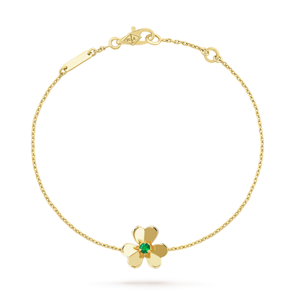[Riva Jewelry ]FRIVOLE GOLD FLOWER PINK MALACHITE BRACELET