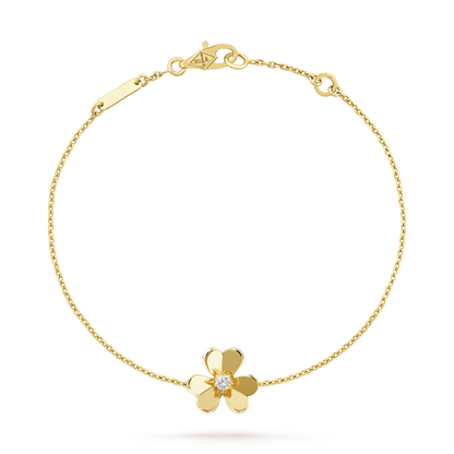 [Riva Jewelry ]FRIVOLE GOLD FLOWER PINK MALACHITE BRACELET