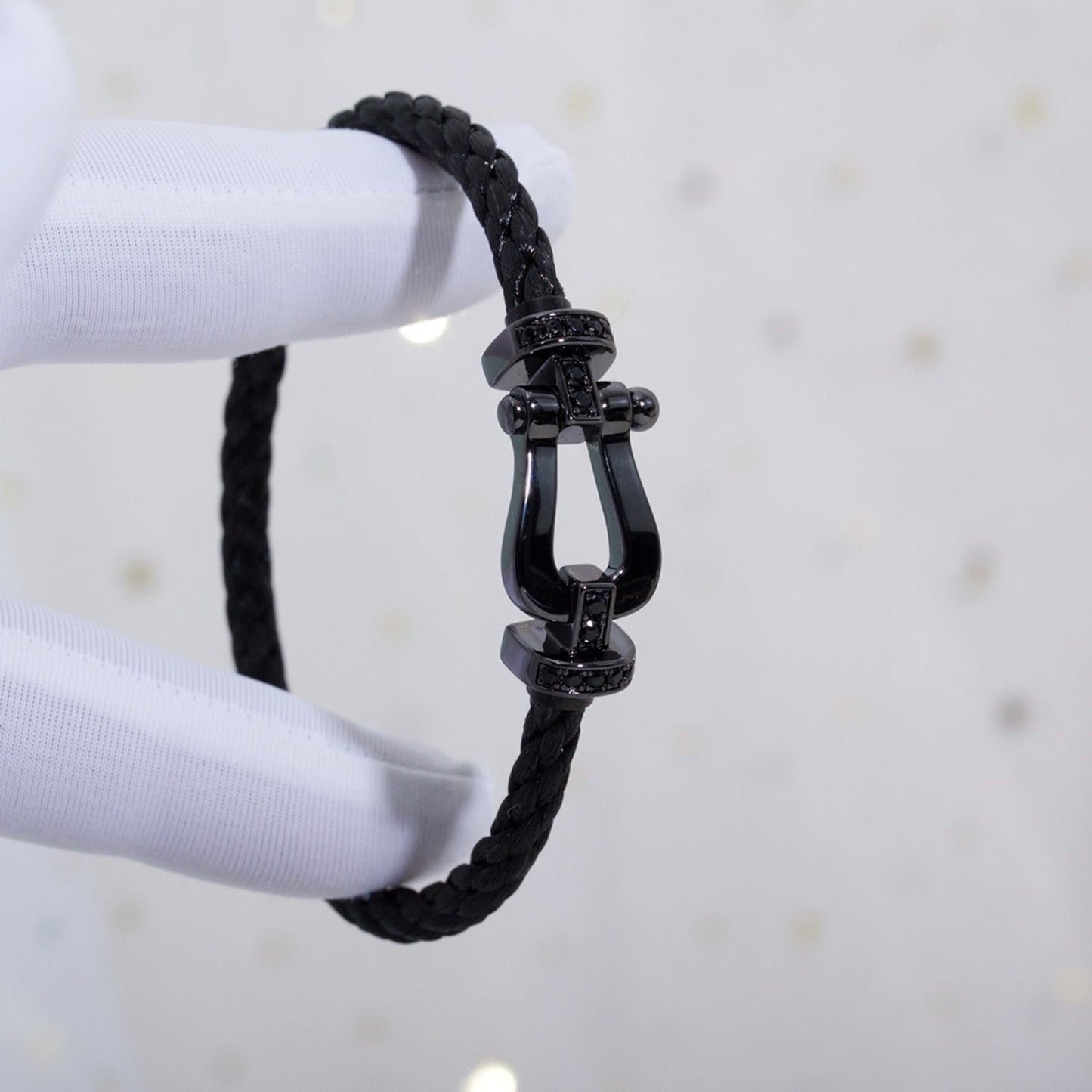 [Riva Jewelry]フォースラージシリーズ ブラックサムライブレスレット