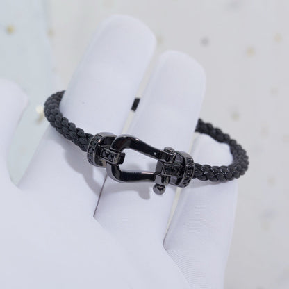 [Riva Jewelry]フォースラージシリーズ ブラックサムライブレスレット