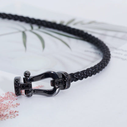 [Riva Jewelry]フォースラージシリーズ ブラックサムライブレスレット