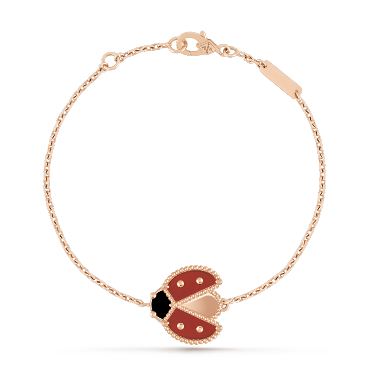 [Riva Jewelry ]LUCKY SPRING 1 MOTIF PINK GOLD BRACELET