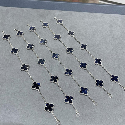 [Riva Jewelry]LUCKY CLOVER 5-MOTIF BRACELET - PIETERSITE-KOLLEKTION